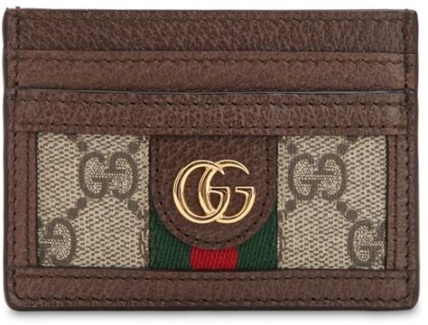 gucci ophidia gg supreme id holder|GG Supreme Ophidia Card Case Wallet .